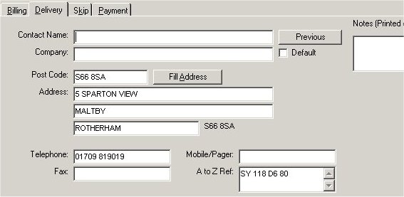 Delivery Address